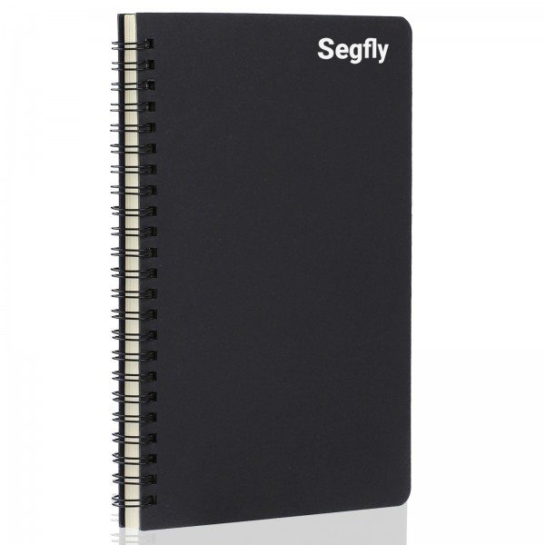 Segfly Spiral Notebook, A5 Lined Travel Writing Notebooks Journal, Memo Notepad Sketchbook, Students College Office Business Subject Diary Ruled Book Journal-Black Cover Segfly Spiral Notebook, A5 Lined Travel Writing Notebooks Journal, Memo Notepad Sketchbook, Students College Office Business Subject Diary Ruled Book Journal-Black Cover