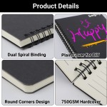 Segfly Spiral Notebook, A5 Lined Travel Writing Notebooks Journal, Memo Notepad Sketchbook, Students College Office Business Subject Diary Ruled Book Journal-Black Cover Segfly Spiral Notebook, A5 Lined Travel Writing Notebooks Journal, Memo Notepad Sketchbook, Students College Office Business Subject Diary Ruled Book Journal-Black Cover