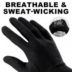 Soviya Work Gloves, 5 Pairs, Black, 9 inch Long, for Handling Camera, Film, Photo and Jewelry Inspection Soviya Work Gloves, 5 Pairs, Black, 9 inch Long, for Handling Camera, Film, Photo and Jewelry Inspection